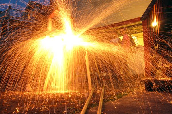 Cutting steel tubing with a circular saw Cutting steel tubing with a circular saw