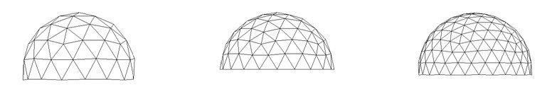 Figure 4: 3V, 4V and 5V Domes